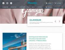 Tablet Screenshot of manatex.com.br